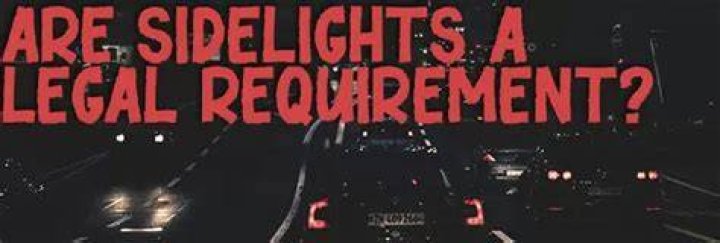 Are sidelights a legal requirement?