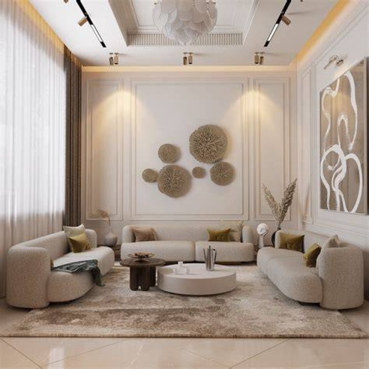 Are there any large wall decor ideas for living rooms?