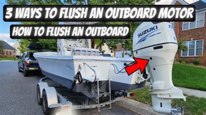 Can you flush an outboard in a bucket?