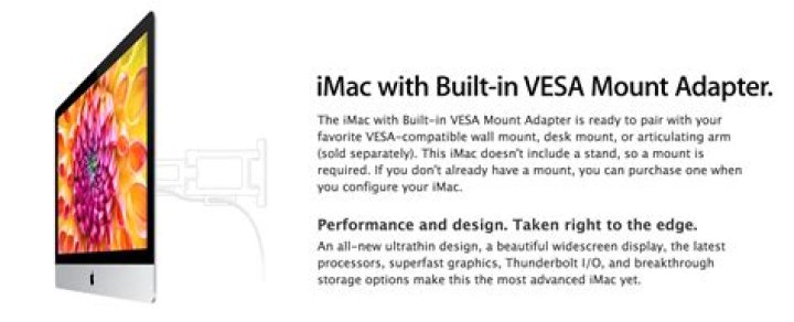 Can you mount an iMac on the wall?