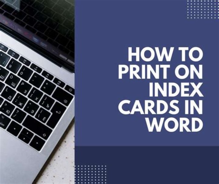 Can you print index cards Microsoft Word?
