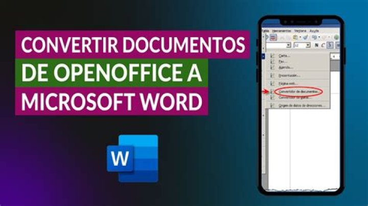 Como convertir archivos de OpenOffice a Microsoft Office?