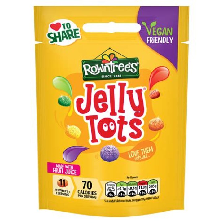 Do rowntrees Jelly Tots contain gelatin?
