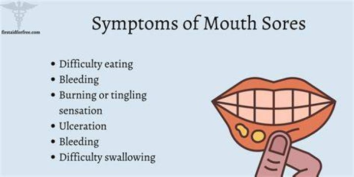 Does AIDS cause sores in mouth?