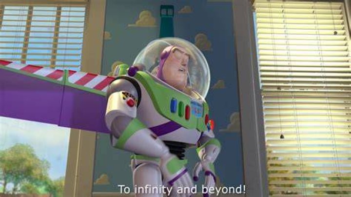 Does Buzz Lightyear say to infinity and beyond?