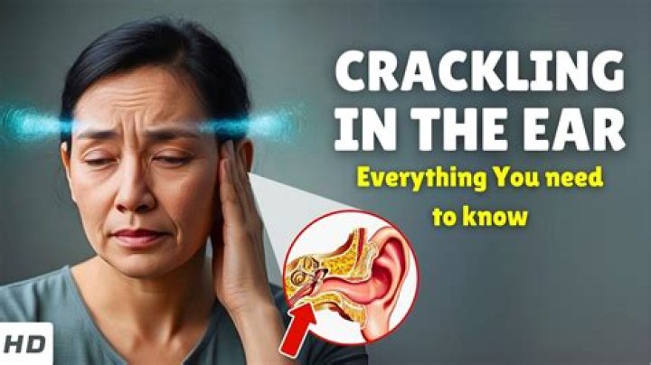 How come when I lie on my ear I hear crackling?