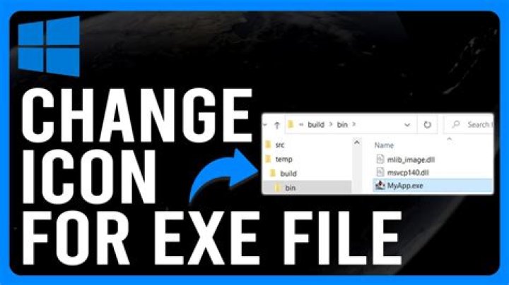 How do I change the icon of an EXE file?