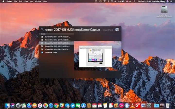 How do I find old screenshots on my Mac?