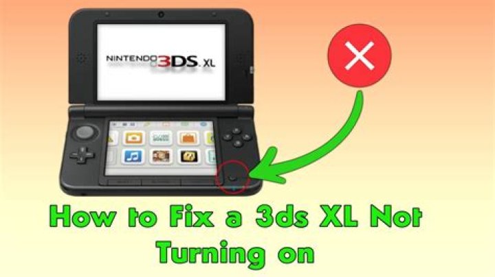 How do I fix my 3DS XL that wont turn on?