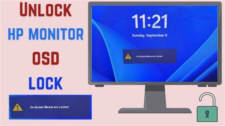 How do I fix OSD Lockout on HP monitor?
