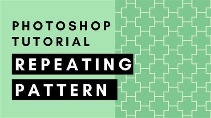 How do I make a repeating line pattern in Photoshop?