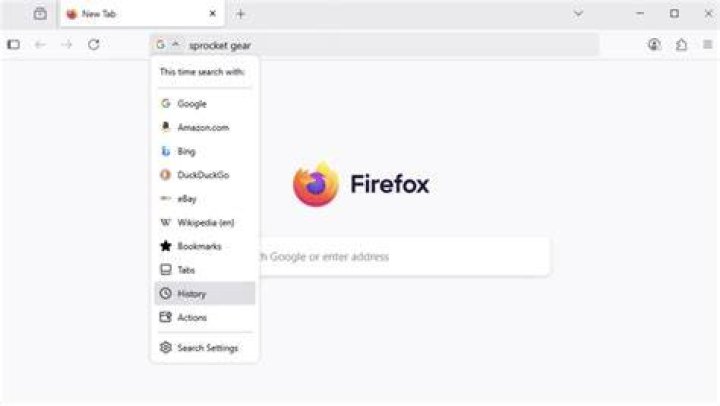 How do I make Google my address bar search in Firefox?