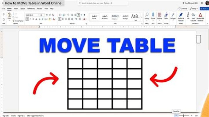 How do I move a table position in HTML?