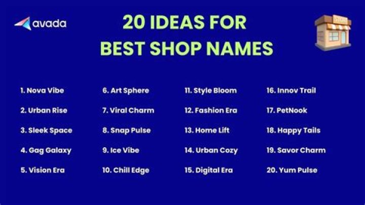 How do I name my online shop?