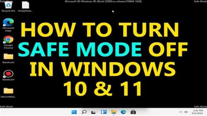 How do I turn off safe mode?