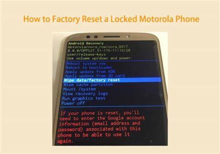How do I unlock my Motorola to factory settings?