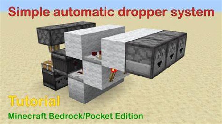 How do you automate a dropper in Minecraft?