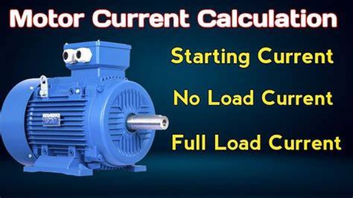 How do you calculate the starting current of a motor?