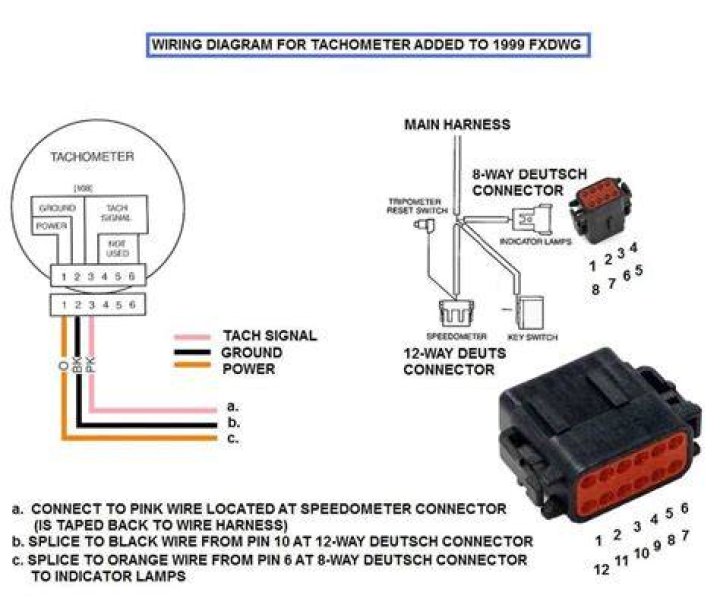 How do you connect a tachometer?