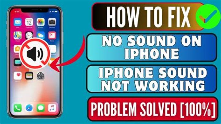 How do you fix no sound on iPhone 6?