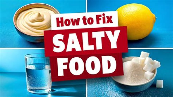 How do you fix salty salsa?