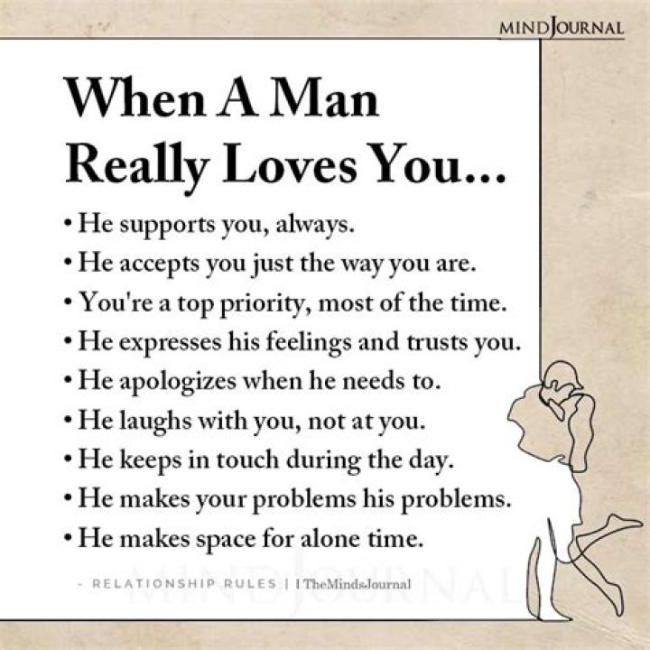 How do you know if a man really loves you?