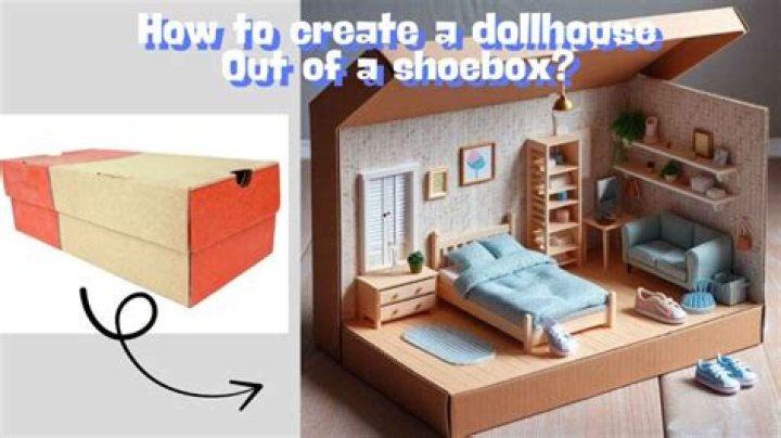 How do you make a Barbie house out of a shoebox?