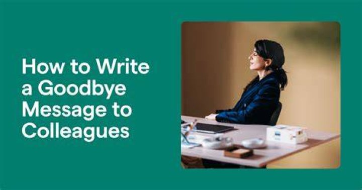 How do you say goodbye to colleagues in an email?