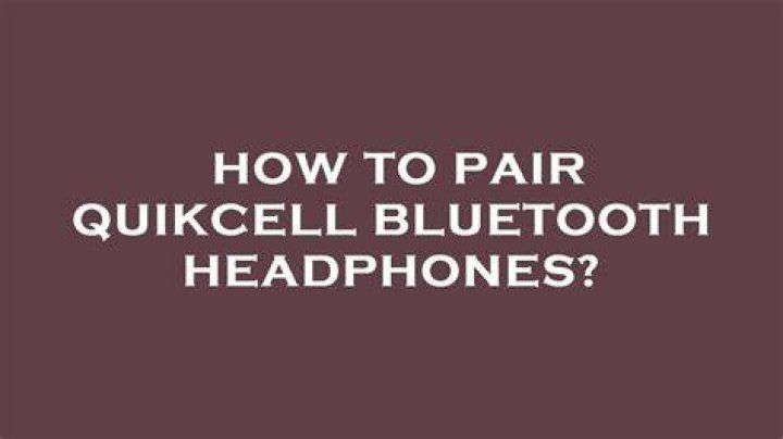 How do you set up Quikcell headphones?