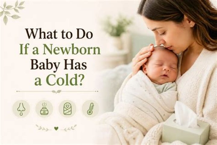 How do you treat a newborn with a cold?