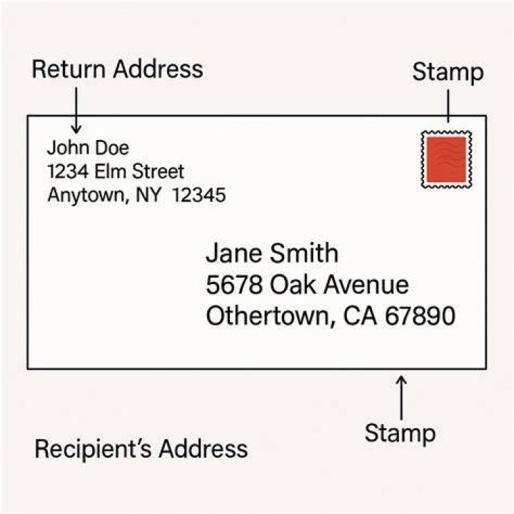 How do you write an address on an envelope?