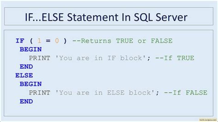 How do you write if else in SQL?