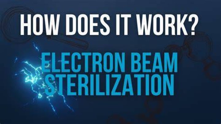 How does electron beam sterilization work?