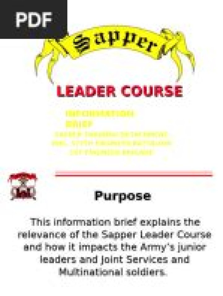 How hard is Sapper Leader Course?
