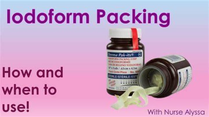 How long can you use iodoform packing?