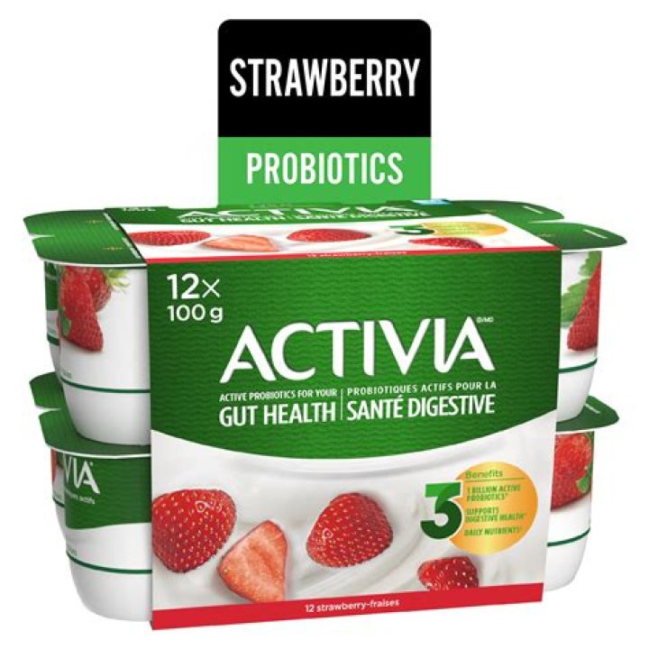 How many billion probiotics are in Activia yogurt?