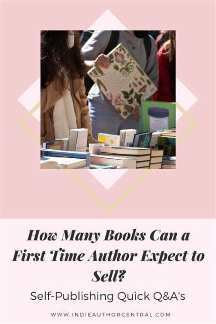 How many books does a first time author sell?