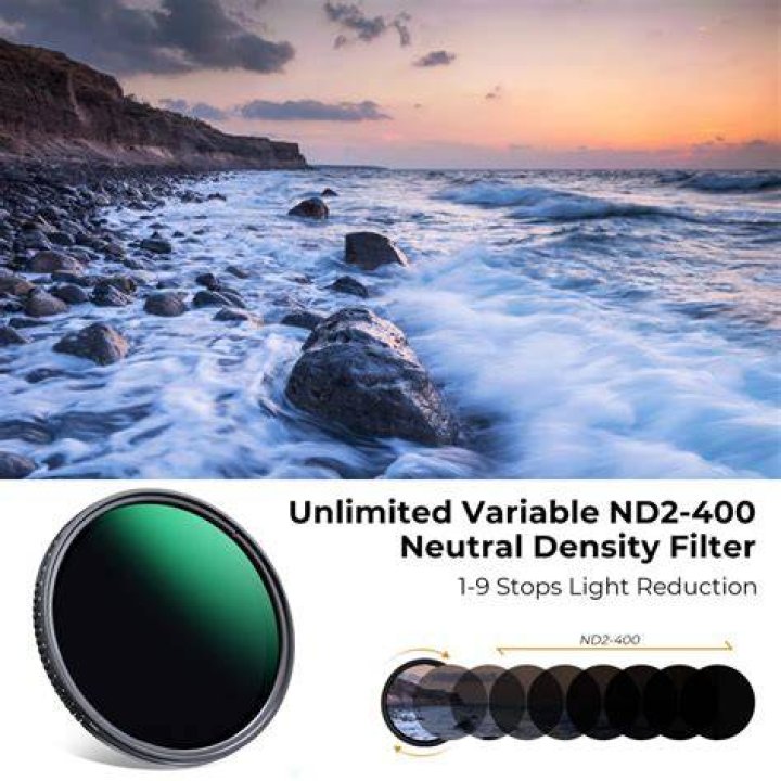How many stops is an ND400 filter?