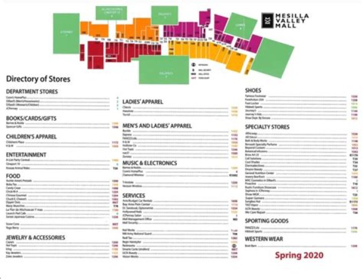 How many stores are in the mall?