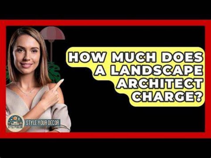 How much do landscape architects charge for plans?