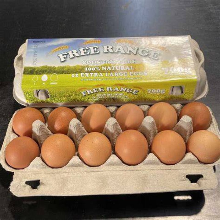 How much is a dozen free-range eggs?