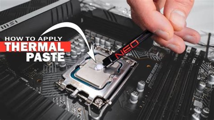 How much thermal paste do I put on a CPU laptop?