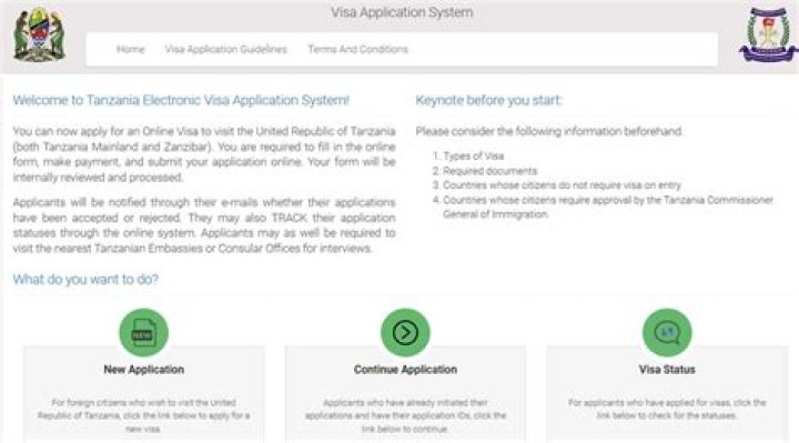 How to apply for an online visa for Tanzania?