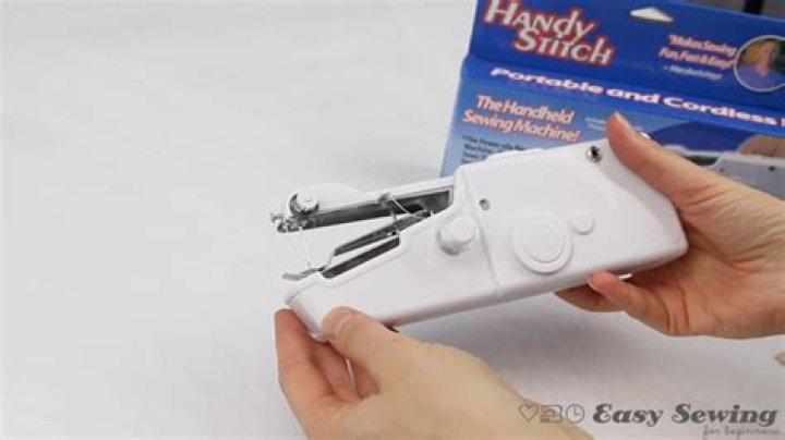 How to use a handheld sewing machine?