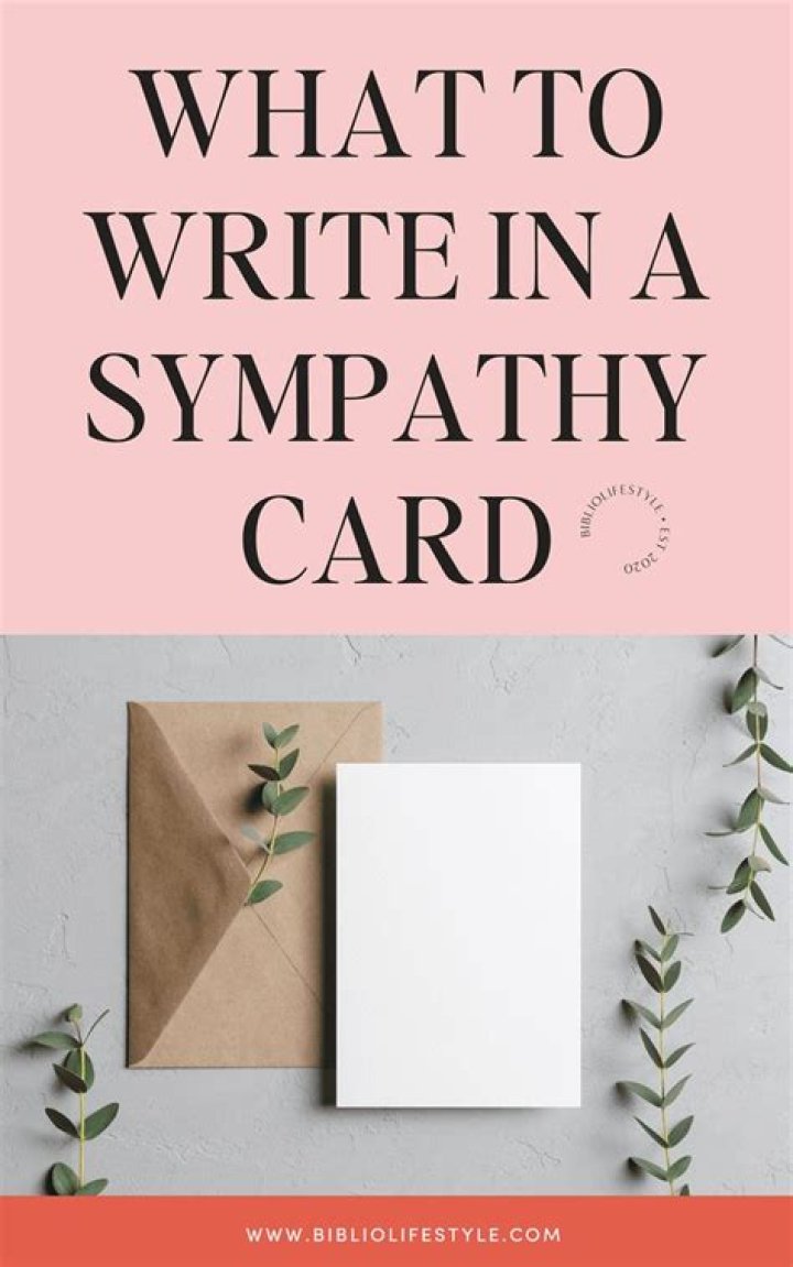 How to write a sympathy card?