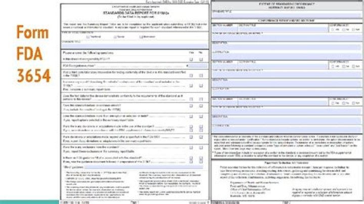 Is FDA Form 3654 required?