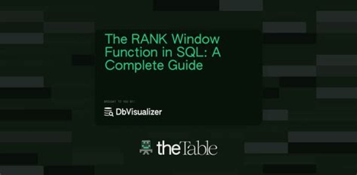Is there a rank function in SQL?