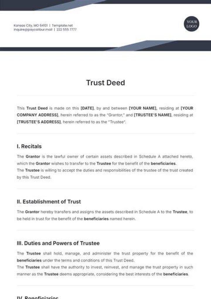 Is trust deed a good idea?
