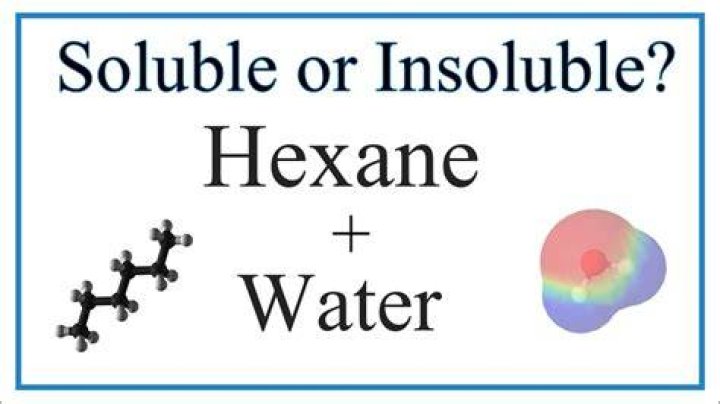 Is water soluble in hexanes?