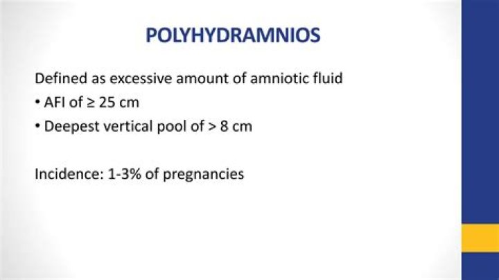 What AFI level is considered polyhydramnios?